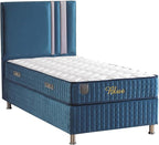 Sweet Home Stores Level Blue 9" Full Hybrid Mattress – Medium Firm Feel, Pocket Coil Support, CertiPUR-US® Certified, Fiberglass-Free, Stylish Blue Cover, Made in USA, Bed in a Box