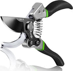 Pruning Shears for Gardening - DECERK 8.5" Professional Bypass Garden Scissors & Clippers, Super Sharp SK5 Blade, Ergonomic Handle Heavy Duty Hand Held Pruners, Gardening Gift for Women Men, 2025 Tool