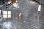 Super Shield Highly Reflective Aluminum Mylar Film Insulation Roll (Solid) for Saunas, Grow Rooms, Crawlspace Encapsulation, and More. (Class 1 Class A ASTM Fire Rated) (4FT X 50FT)