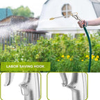 Garden Hose Nozzle Sprayer High Pressure Garden Hose Nozzle Heavy Duty Water Sprayer for Garden Spray Patio Outdoor Washer Pet Shower Car Wash attachment