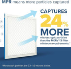 Filtrete 14x24x1 AC Furnace Air Filter, MERV 13, MPR 1900, Premium Allergen, Bacteria & Virus Filter, 3-Month Pleated 1-Inch Electrostatic Air Cleaning Filter, 2-Pack (Actual Size 13.81x23.81x0.78 in)