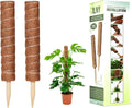 Moss Pole Pack of 2 – 50CM Monstera Plant Support | Natural Coco Coir Plant Poles for Indoor Plants | Extendable Moss Sticks for Climbing Plants, Pothos & Philodendron