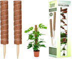 Moss Pole Pack of 2 – 50CM Monstera Plant Support | Natural Coco Coir Plant Poles for Indoor Plants | Extendable Moss Sticks for Climbing Plants, Pothos & Philodendron