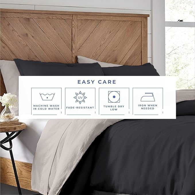 Kotton Culture 120"x98" 1 Pc Oversized King Duvet Cover Only 100% Egyptian Cotton - 600 TC Comforter Cover, Zipper Closure & Corner Ties - Fits Large King Inserts (Oversized King, Blended Grey)