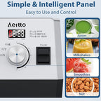 Aeitto Blenders for Kitchen with 68Oz. Large Capacity, 1800W Max Power Smoothie Blender, 3 Preset Programs & 7 Speeds, Professional Countertop Blender for Smoothies, Ice Crush, Frozen Drinks, Silver