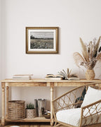 VIYYIEA Gold Framed Wall Art Canvas Print Home Decor Landscape Room Decor Art Meadow with Flowers Vintage Wall Art Decor Modern Farmhouse Decor Cottagecore Prints Bedroom Bathroom Office 13x16in