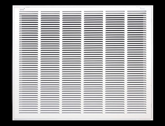 HVAC Premium 34 x 24 Duct Opening Steel Return Air Filter Grille, for 1-inch Filter, Removable Door, Flat Stamped HVAC Vent Cover Grille, Outer Dimensions 36.5 x 26.5