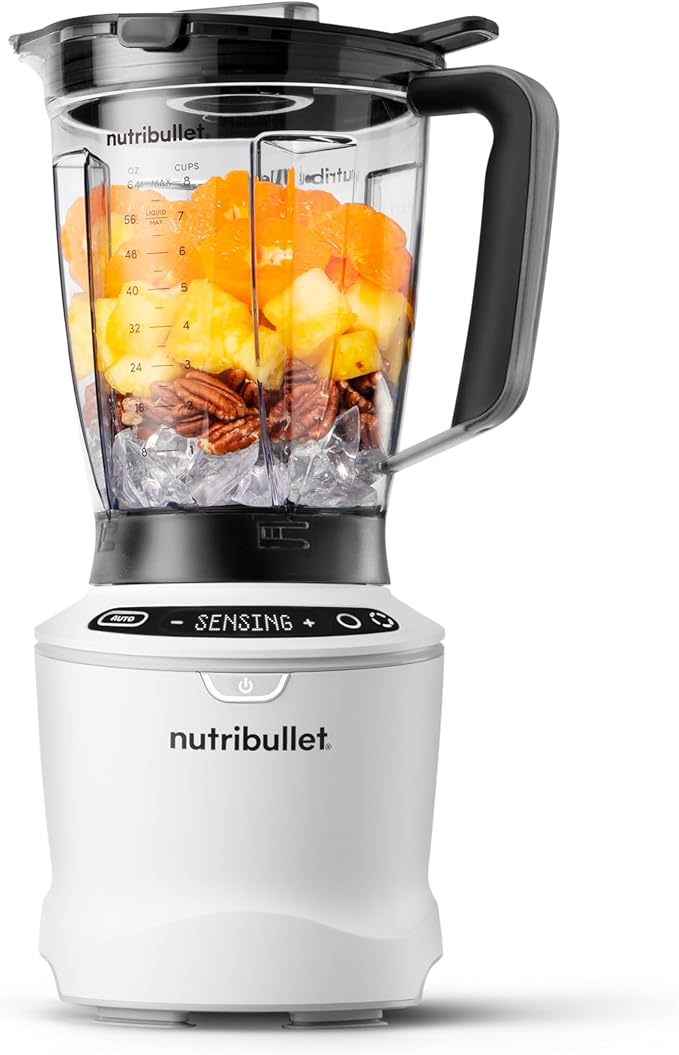 nutribullet SmartSense 5-speed, full-size blender, 1400 Watt- Matte White