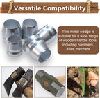 21 PCS Round Axe Handle Wedge Safety Metal Wedge Hammer Handle Wedges for Axe Hammer Sledge (0.31/0.39/0.47 Inch)