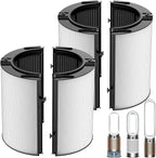 360° Combi Glass H13 Hepa + Activated Carbon Filter Compatible with Dyson HP1 PC1 HP10 TP07 TP10 TP06 HP06 TP04 HP04 PH01 PH02 PH03 PH04 HP09 TP09 HP07 Air Purifier, 2-in-1 Replacement Filters, 2 Pack