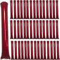 48pcs Round Head Boom Sticks Thunder Sticks Cheering Sticks Team Spirit Plastic Cheerleading Spirit Stick Clapper Inflatable Noise Maker Sports Supply (Metallic red)