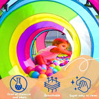 4pc Pop Up Children Play Tent : 2 Crawl Tunnel + 2 Tents : Kids Tents for Boys, Girls, Babies & Toddlers for Indoor & Outdoor : Large Children Playhouse Ball Pit