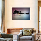 DZL Art A72681 Canvas Wall Art for Living Room Bathroom Wall Decor for Bedroom Kitchen Artwork Guitar Island Canvas Prints Man Cave Music Lover Gift