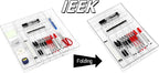 IEEK Utensil Organizer for Kitchen Drawers Expandable Flatware Organizer Utensil Tray Adjustable Cutlery Silverware Holder,Kitchen Drawer Organizer Tray for Knives,Forks,Spoons,Chopsticks,Clear-L