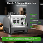 Blender for Smoothies with 1800 Watt Motor Powerful Countertop Blenders for Kitchen 70OZ Large Capacity Smoothie Blender and Grinder Combo for Ice Crush Frozen Drinks Puree