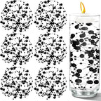 100 PCS Artificial Floating Beads for Centerpieces Vases, Black 8+3mm String Beads for Wedding Party Faux Pearl String for Decorating, String Pearls for Crafts Vase Filler