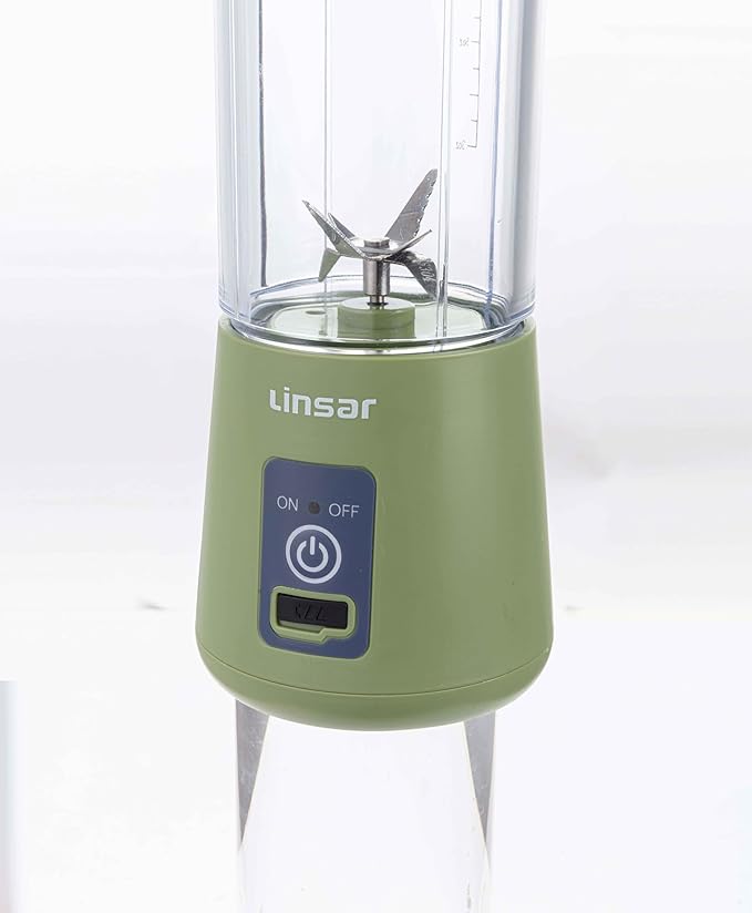 Portable Blender (Sage Green) for Shakes and Smoothies with Durable Stainless Steel Blades for Powerful Blending Performance, USB Rechargeable for Office, Gym, Kitchen and travel