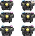 6-Pack Moving Head Stage Lights 9 X 10W LED DJ Lighting with DMX Mode Sound Stage Lighs and Parties Lights Activated for Party Wedding Concert Disco DJ Concert Show