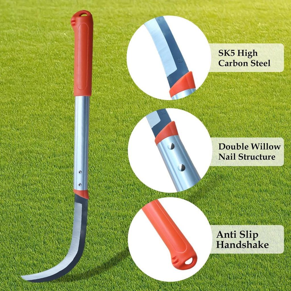 Japanese Weeder, Garden Tools, Scythe, Manual Mowing, Trimming Lawn - 22.83"