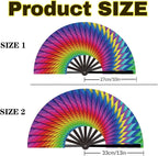 Custom Fans with Your Photo/Text - 13 Inch Personalized Folding Hand Fan for Line Dancing, Weddings, Parties | Decorative Gift for Women, Church Events & Dance Performances (200, 10 Inch)