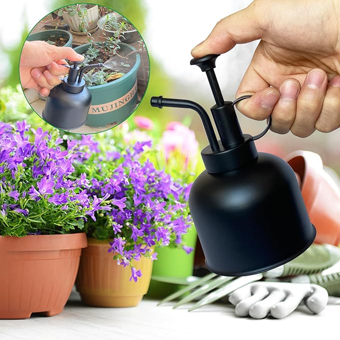 Stainless Steel Plant Sprayer, Small Watering Can, Modern Gardening Tool for Indoor Potted Plants