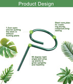 Plant Stake Support - 12 Pack, Garden Single Stem Support Stake Plant Cage Support Rings, Plant Support Stakes for Indoor Plants，for Flowers Phalaenopsis Rose (15.74 inch)