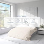 Kotton Culture 1 Pc California King Size Duvet Cover Only -100% Egyptian Cotton Sateen 600 Thread Count Ultra Soft Premium Durable Comforter Cover Zipper Closure & Corner Ties (Butter,104"x98")