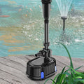 Pond Filter with Pump Fountain Kits, Submersible Pump Pond Fountain Koi Pond Filters for Outdoor Pond,3 Water Patterns Decoration Garden Pond Landscape,400GPH 110V Corded Electric
