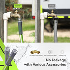 RVMATE RV Water Hose 50FT, 5/8” Inner Diameter Drinking Water Hose Lead-free, No Leaking Garden Hose For RV/Trailer/Camping, RV Accessories