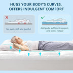 YUGYVOB Queen Mattress Topper Extra Thick, Cooling, and Breathable Mattress Pad 8-21" Deep Pocket Soft Down Alternative Fill
