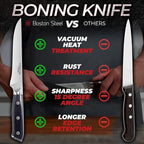 Boning Knife 6 Inch – Ultra Sharp High Carbon Stainless Steel Kitchen Knife with Comfortable Grip, Ergonomic Handle, Gifts for Women and Men, Premium Cooking Knife with Gift Box