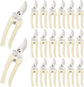 20 Pcs Garden Scissors for Plant, Tip Pruning Shears for Cutting Flowers, Trimming Plants, Bonsai and Fruits Picking (Bypass Blade Pruner)