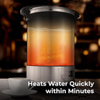 Zulay Commercial Coffee Maker - 100 Cup Coffee Percolator With Double-Wall Stainless Steel & Twist-Lock Lid - Quick Brewing Coffee Urn With Keep-Warm Mode For Events & Catering - Black