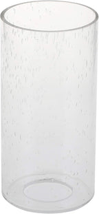 GoLucky Glass Cylinder Shade Accessory for Lamp Fixture - Replacement Glass Piece with 1-5/8 Inch Fitter - 3.5"D x 12"H