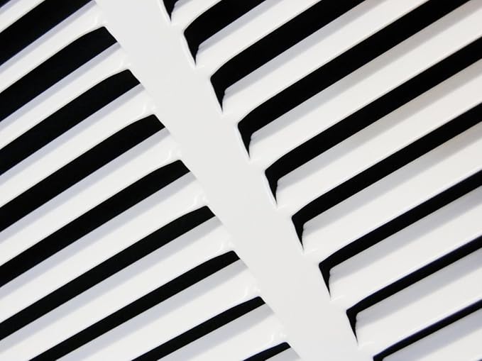 HVAC Premium 22 x 22 Duct Opening Steel Return Air Filter Grille, for 1-inch Filter, Removable Door, Flat Stamped HVAC Vent Cover Grille, Outer Dimensions 24.5 x 24.5