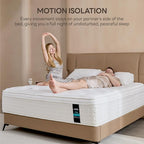 LIKIMIO 10 Inch King Mattress, Cool Hybrid Mattress in a Box, Gel Memory Foam, Individual Pocket Springs for Strong Edge Support, Motion Isolation, Pressure Relief, Oeko-TEX & CertiPUR-US, SG Made
