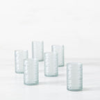 FORTESSA Orbetto Outdoor Hobnail Plastic Drinkware, 13 Ounce Iced Beverage Cocktail Glass (Set of 4), Break-Resistant Acrylic Drinkware Collection, Sage Green