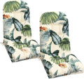 Outdoor Chair Cushions Waterproof Set of 2 Printing Tufted Adirondack Cushion Anti-Slip Thickened High Back Patio Seat Pads 47"*19.68"*3.9" Hawaii