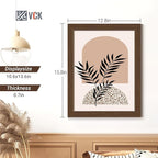 VCK 11x14 Picture Frame Set of 4 - Brown, Gallery-Quality Wood Poster Frames, 1.1-Inch Wide Border, Polished Plexiglass, Vertical or Horizontal Wall Display for Photo/Art/Prints, Brown