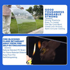 Greenhouse Panels Daylighting Roof Panels Transparent Greenhouse Panel Easy to Bend and Cut for Outdoor Gardens Greenhouses.(Blue,5.1x6.6ft)