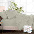 Pizuna 100% Cotton Twin 2 Pc Duvet Cover + 1 Pc Fitted Sheet Set 400 Thread Count Silver Sateen Weave Luxurious Long Staple Cotton 4 Piece Bedding Set - 1 Duvet Cover, 1 Pillow Sham, 1 Fitted Sheet
