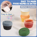 12pcs 2 oz Salad Dressing Container, Reusable Condiment Containers Sauce Cups with Leak-proof Lids, Small Plastic Food Storage Dip Containers for Lunches, Freezer, Microwave & Dishwasher Safe