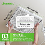 Furnace Filters 10x20x1 MERV 8, MPR 600, Air Filter (4 Pack) for HVAC, AC Furnace - Actual Size: 9.75"x19.75"x0.75"