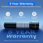 Waterdrop UA-5Y 𝟓 𝐘𝐞𝐚𝐫𝐬 Under Sink Water Filter System, Ultra Long Life, Reduces Lead, Chlorine, Bad Taste & Odor, Water Filter for Sink Faucet Direct Connect to Kitchen Faucet, USA Tech