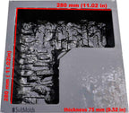 Concrete Mold Garden Edging Stone Garden Edging Tree Landscape Flower Sold 1 Piece BR09-1