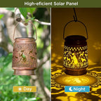 Styleonme Dog Lover Solar Light, Mother's Day Lantern Gift for Mom Grandma Women Sister, Hanging Image Dogs Lanterns, Yard Corridor Garden Decor, Thanksgiving Day, Birthday Gifts