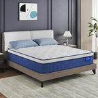 Queen Mattress 12 Inch Hybrid Mattress in a Box, Medium Firmness, Foam and Individual Pocket Springs for Motion Isolation & Pressure Relief, CertiPUR-US Certified, 60" x 80"