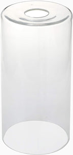 GoLucky Glass Cylinder Shade Accessory - Glass Lamp Fixture Shade Replacement - 1-5/8 Inch Fitter - 4"(D) x 8"(H)