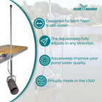 Scott Aerator Aquasweep Dock Truss Mount - 1/2 Horse Power 115V 100 Feet Cord - Water Circulator | Water Agitator | Water Mover