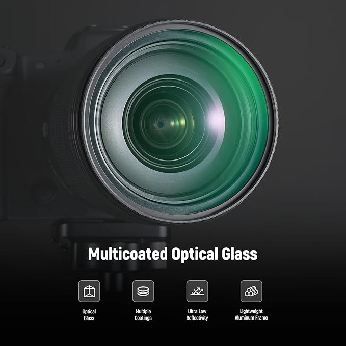 NEEWER 82mm Black Diffusion 1/8 Filter Soft Dreamy Cinematic Effect Filter Ultra Slim Water Repellent Scratch Resistant Optical Glass, Multi Nano Coatings for Video/Vlog/Portrait Photography